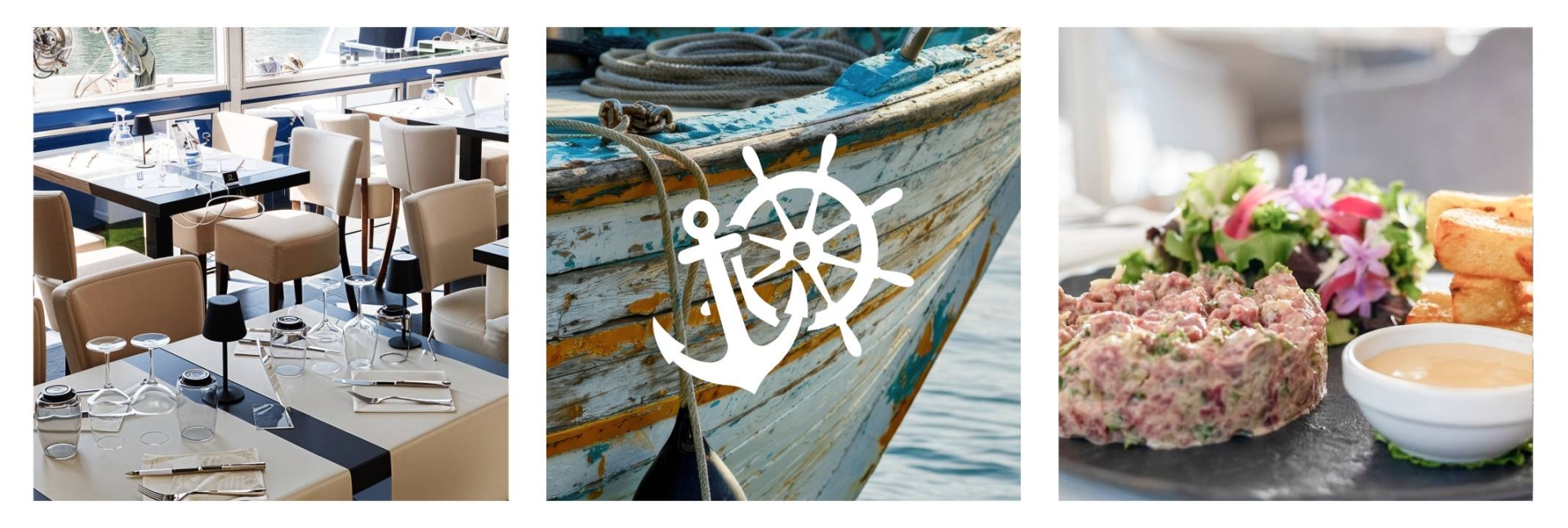 Le restaurant - Restaurant Du Port - restaurant LE GRAU-DU-ROI - Restaurant bord de mer Grau du Roi